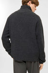 Elvine Joakim Dark Grey Melange Herren Strickjacke – Produktansicht 3