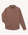 Faguo Iraty Flannel Hemd Herren kariert altrosa-khaki