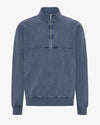 Colorful Standard Neptun Blue Quarter Zip Pullover Herren blau