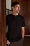 About Companions Liron Eco Merino Black T-Shirt Herren schwarz