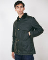 Brixtol Textiles Curtis Olive Herren Wachsjacke Wasserabweisend grün