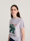 Bobo Choses Hug Me BC T-Shirt Cropped Damen lavender