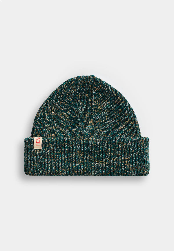 Revolution Fisherman Darkgreen Beanie Unisex dunkelgrün meliert