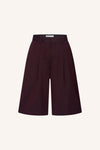 By-Bar Dark Wine Finn Bermuda Shorts Damen dunkelrot