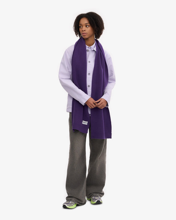 Colorful Standard Merino Wool Scarf Ultra Violett Schal lila