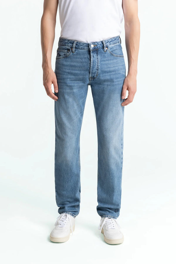 Kings Of Indigo Addo Atria Mid Used Jeans Tapered Leg Herren blau