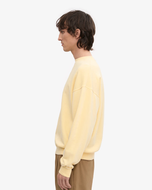Colorful Standard Oversized Organic Crew Pullover Herren gelb