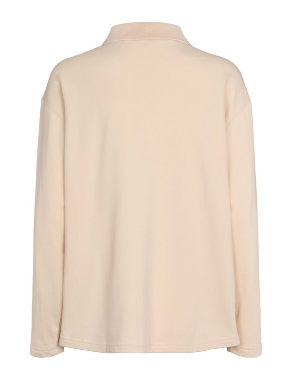 Esmé Lyla LS Polo GOTS Sheer Bliss Damen creme