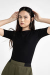 Lovjoi Arnelia T-Shirt Black Viskose Damen schwarz
