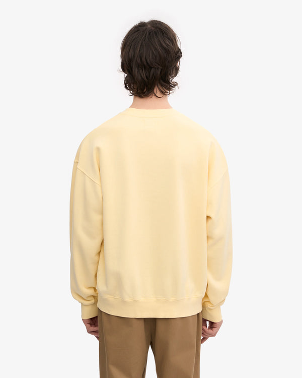 Colorful Standard Oversized Organic Crew Pullover Herren gelb