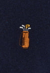 Revolution Golf Navy Melange Application T-Shirt Herren dunkelblau
