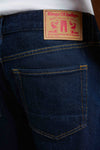 Kings of Indigo Natural Stretch Rinse Iskander Jeans Herren dunkelblau