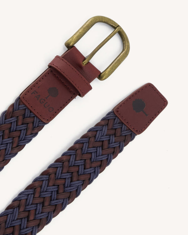 Faguo Mix Belt Bordeaux Blau Detail