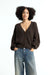 Kings of Indigo Decima Chocolate Brown Cardigan Damen braun
