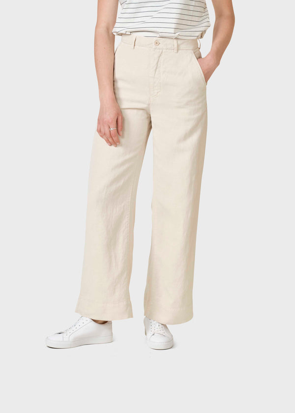 Klitmøller Lydia Lyocell Pants Sand Hose Damen creme