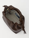O MY BAG Kiki Mini Chocolate Soft Grain Ledertasche braun