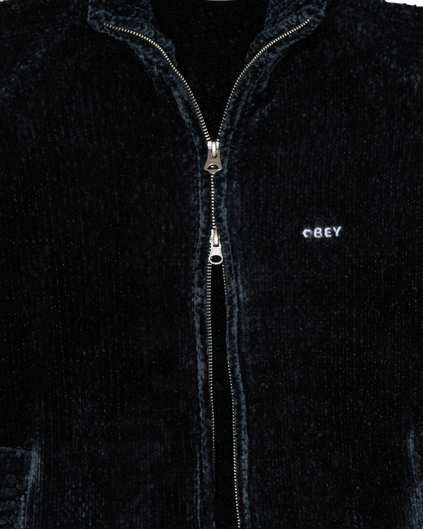 Obey Varen Zip Up Sweater Navy Multi Herren Strickjacke blau