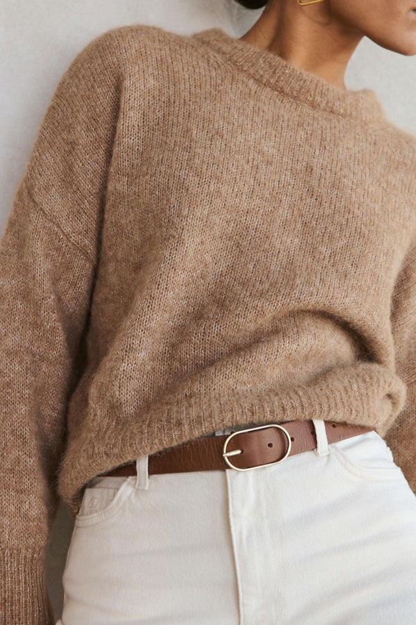 By-Bar Bella Belt Damen Gürtel Leder cognac braun