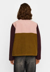 Selfhood Block Jacket Burgundy Damen Wollmix Jacke braun