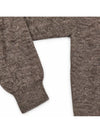 Harley of Scotland Shetland-Pullover Herren Hellbraun meliert – Detail an Ärmel und Bündchen
