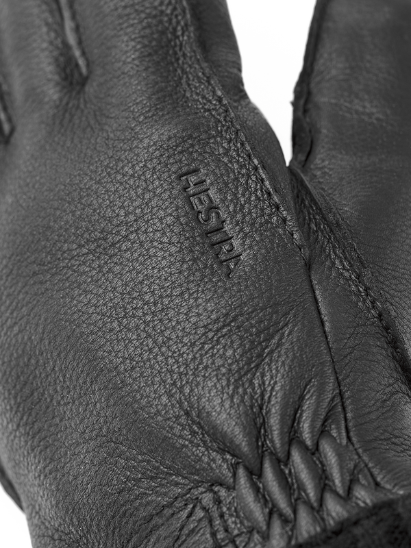 Hestra Deerskin Primaloft Rib schwarz – Ansicht 2