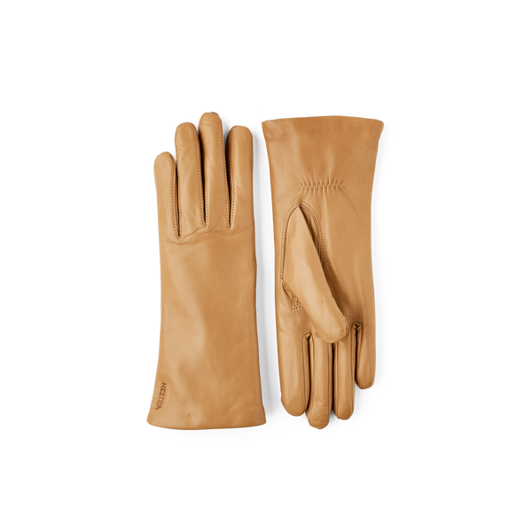 Hestra Elisabeth Camel Lederhandschuhe Damen hellbraun – Ansicht 1