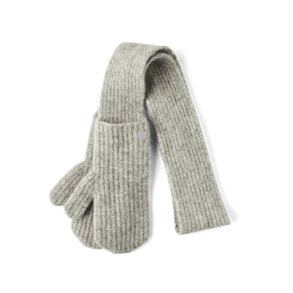 Hestra Uma Mitt Grey Schal-Fäustlinge unisex grau – Ansicht 1