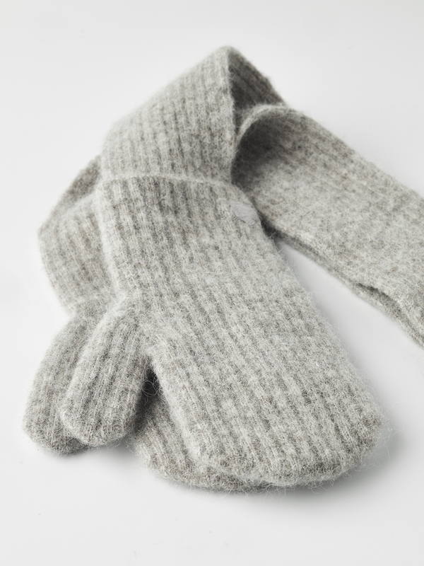 Hestra Uma Mitt Grey Schal-Fäustlinge unisex grau – Ansicht 3