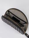 O My Bag Laura Coin Purse Black Woven Leder Portemonnaie schwarz