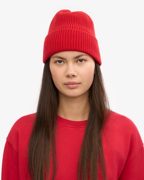Colorful Standard Merino Beanie Scarlett Red Mütze Unisex rot