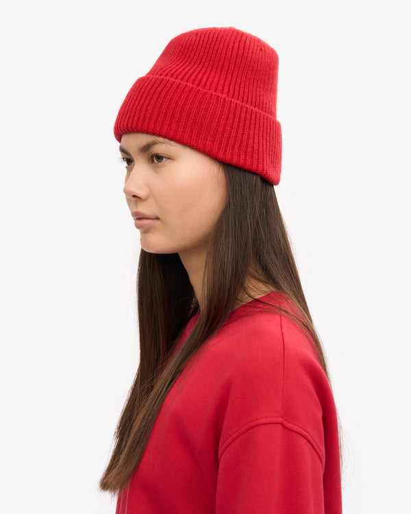 Colorful Standard Merino Beanie Scarlett Red Mütze Unisex rot