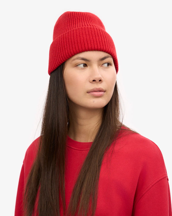 Colorful Standard Merino Beanie Scarlett Red Mütze Unisex rot