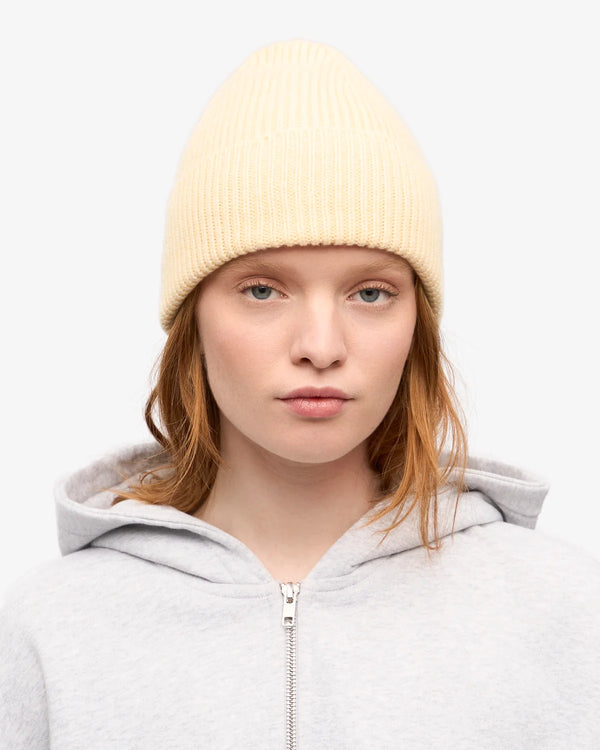 Colorful Standard Merino Beanie Mütze Soft Yellow Unisex hellgelb