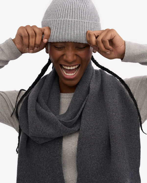 Colorful Standard Merino Wool Schal Lava Grey Unisex grau