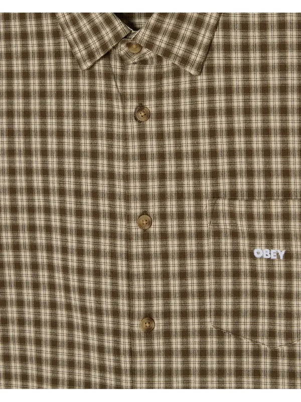 OBEY Bigwig Axel Shirt Canteen Multi Herren Hemd kariert braun