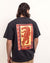 Olow Niloticus Noir Carbone T-Shirt Unisex anthrazitschwarz – Rückansicht am Model