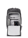 pinqponq Kalm Deep Anthra Rucksack geöffnet