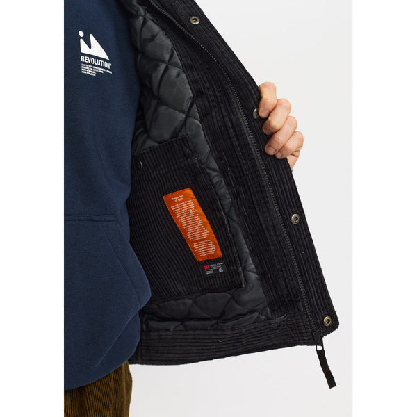 Revolution 7900 Padded Corduroy Jacket Cordjacke Herren dunkelgrau – Ansicht 6