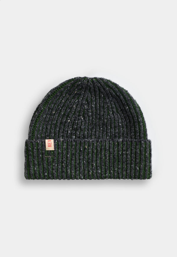 Revolution Melange Beanie in Army – Vorderansicht