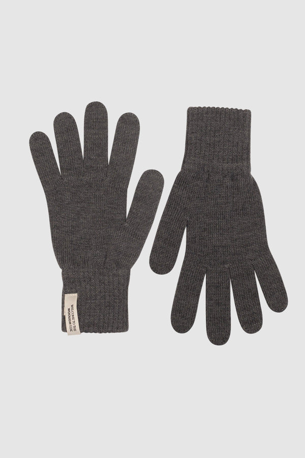 Woolish Iki Merinohandschuhe unisex grau – Ansicht 2