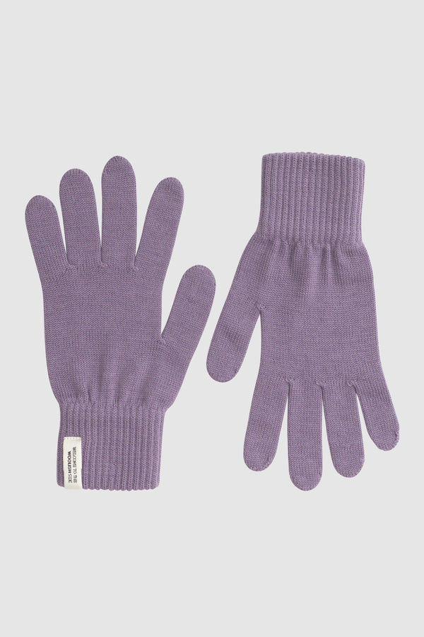 Woolish Iki Merinohandschuhe unisex violett – Ansicht 2