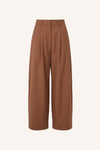 By-Bar Jule Camel Pants Damen Stoffhose Bundfalten beige braun