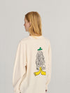 Bobo Choses Hidden Monster T-Shirt Damen Print off white weiß