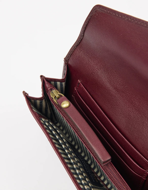 O MY BAG Jo`s Purse Dark Cherry Leather Dunkelrot