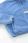 Arniko Moha Half Zip Fleecejacke Ice Blue Unisex Recycelt blau
