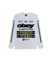 Obey Competition Longsleeve White Herren Langarmshirt weiß