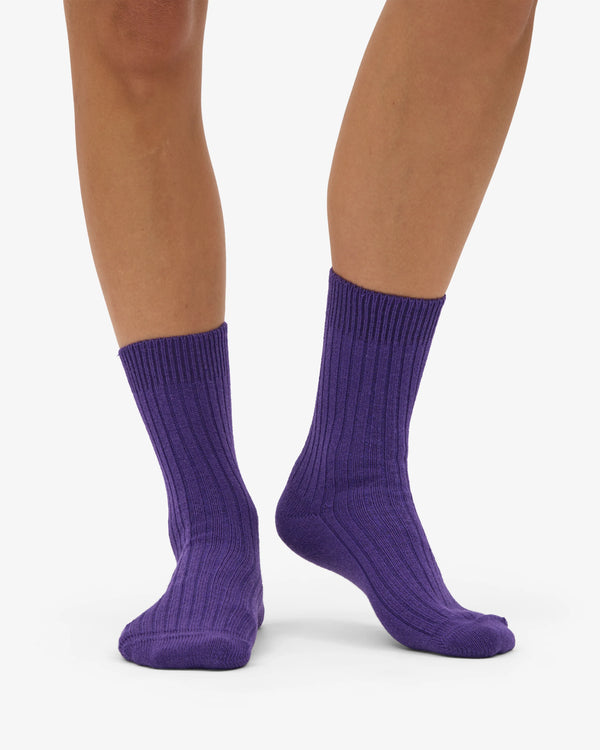 Colorful Standard Merino Wool Blend Socke - Ultra Violet