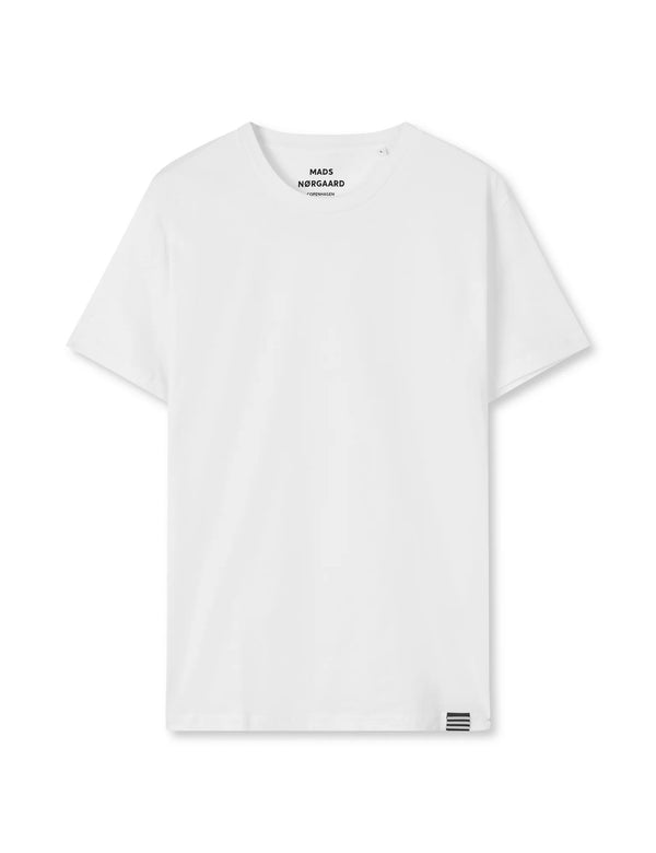 Mads Nørgaard White Thor Fine Jersey T-Shirt Herren weiss