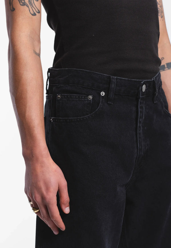 Dr. Denim Omar Relaxed Fit Jeans Hose Worned Black Herren schwarz