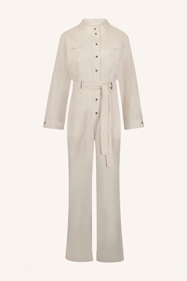 By-Bar Esra Popline Suit Almond Damen Jumpsuit creme